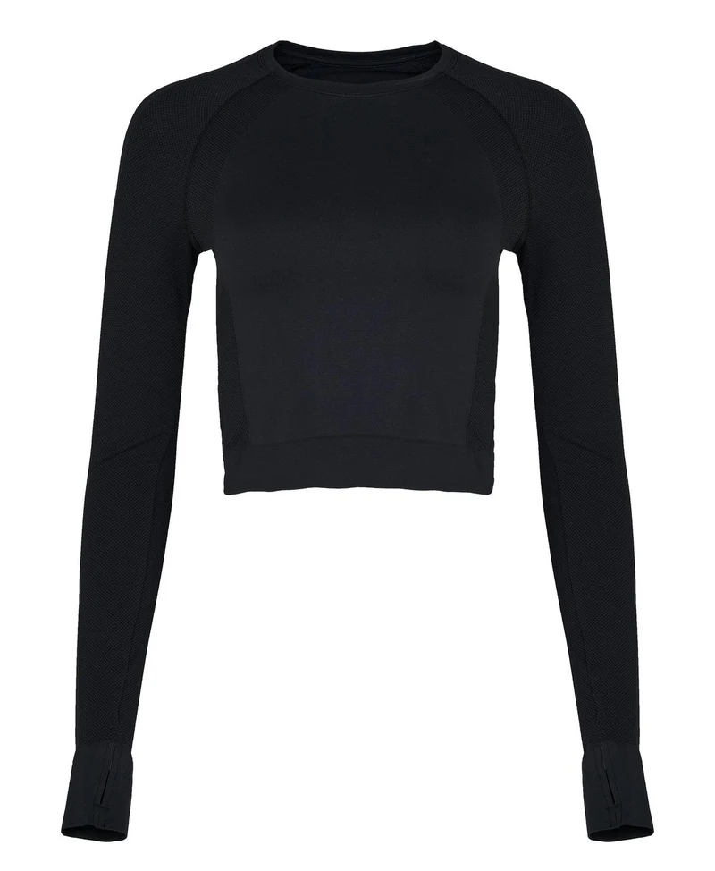 Athlete Seamless Crop Long Sleeve Top