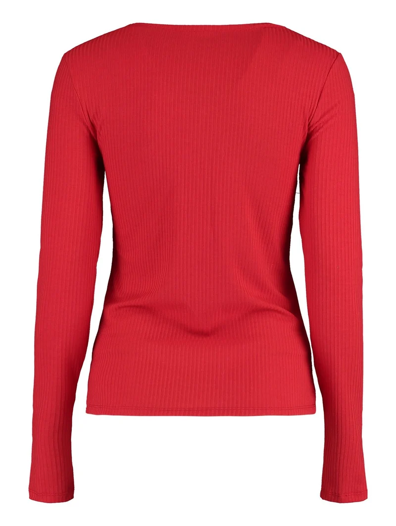 Hailys Langarm Shirt mit Cut-Outs