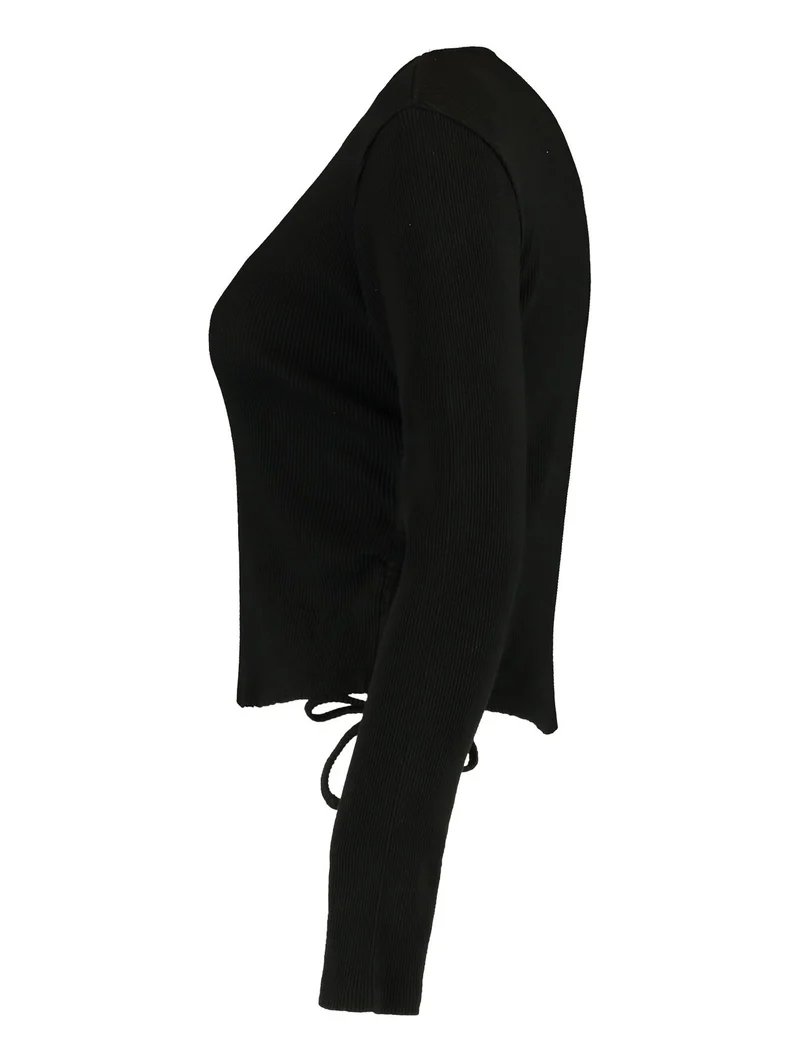 Hailys Langarmshirt Damen Rippoptik