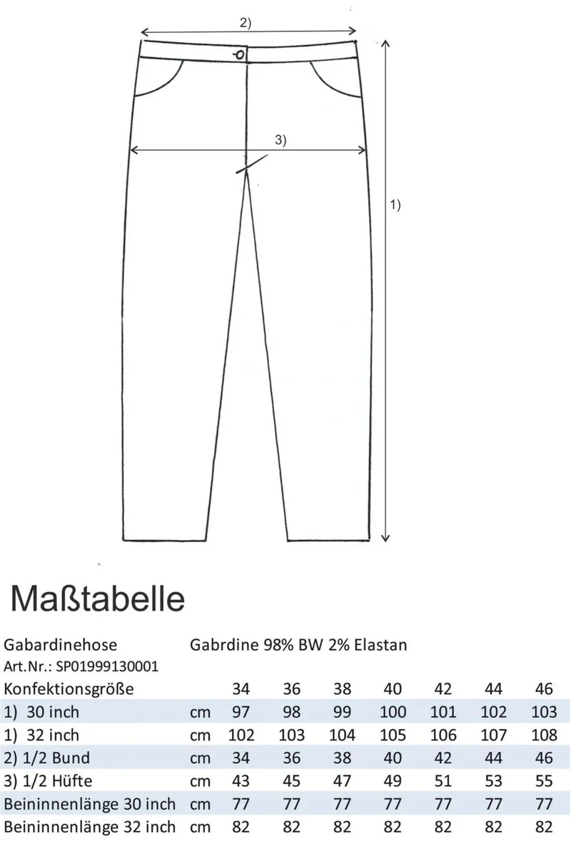 Splash of Color Gabardinehose Damen