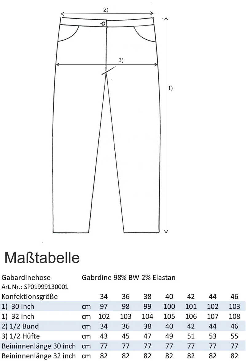 Splash of Color Gabardinehose Damen