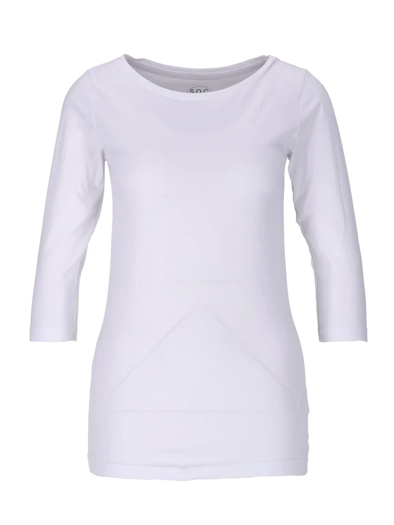 Shirt 3/4 Arm Baumwolle Weiß
