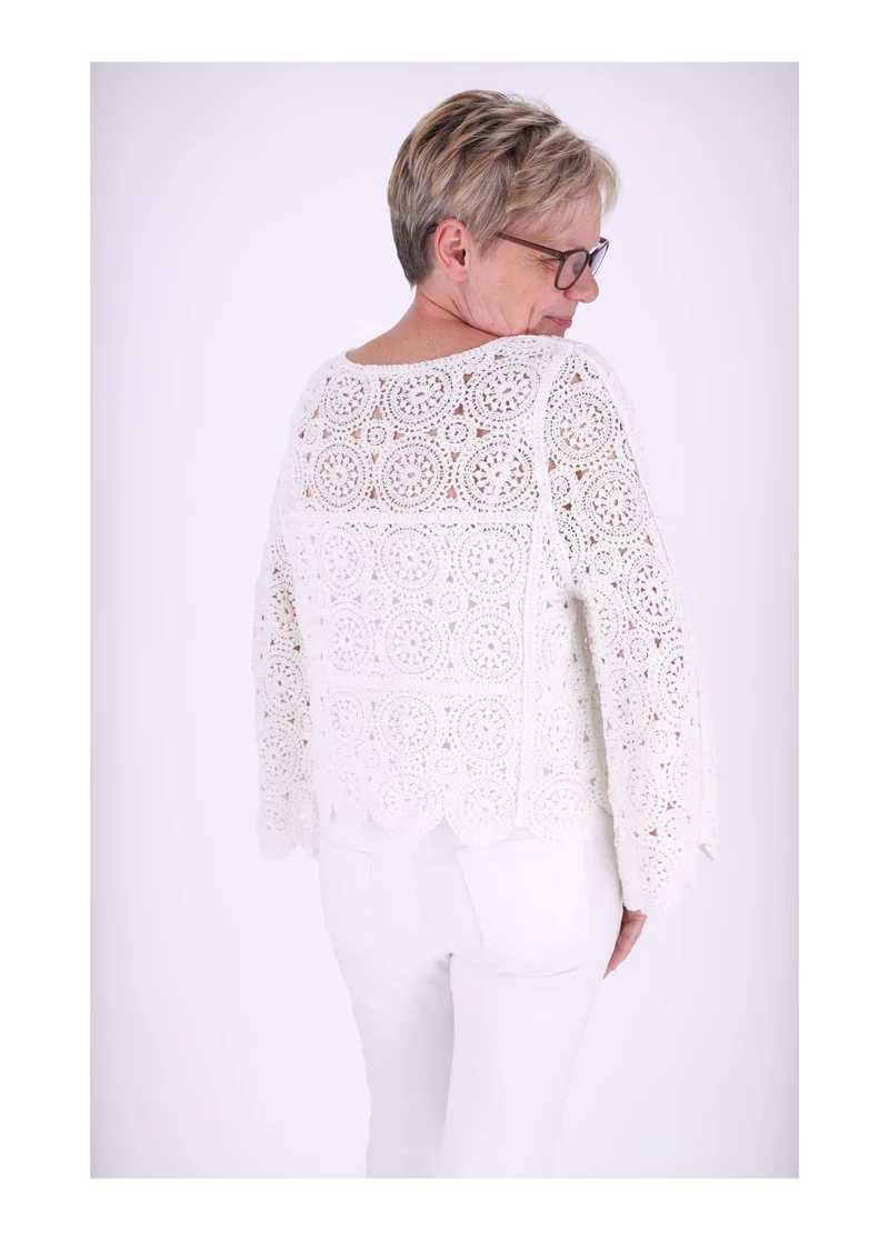 Splash of Color Häkelshirt Damen