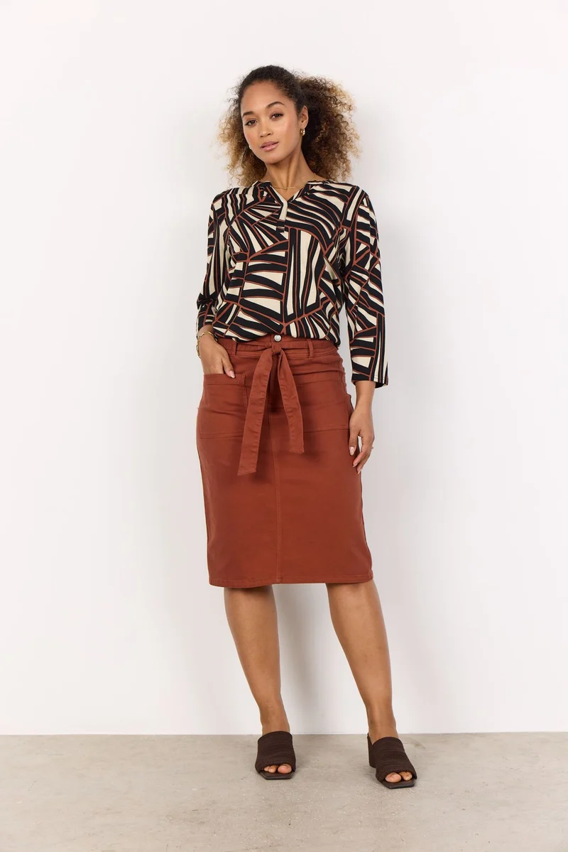 Soyaconcept Damen Bluse aus Baumwolle