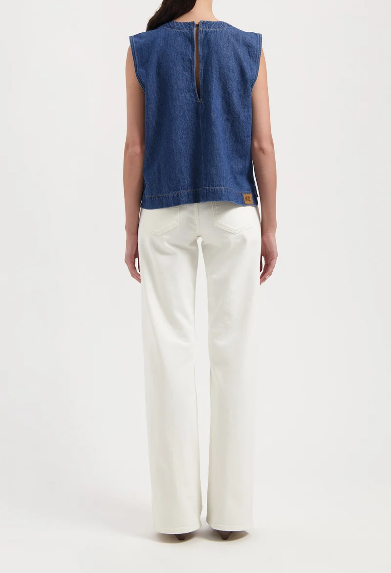 Noa Top - Stone Indigo