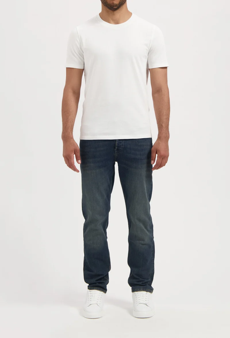 Hank Mid Tapered Selvedge - Earth Blue