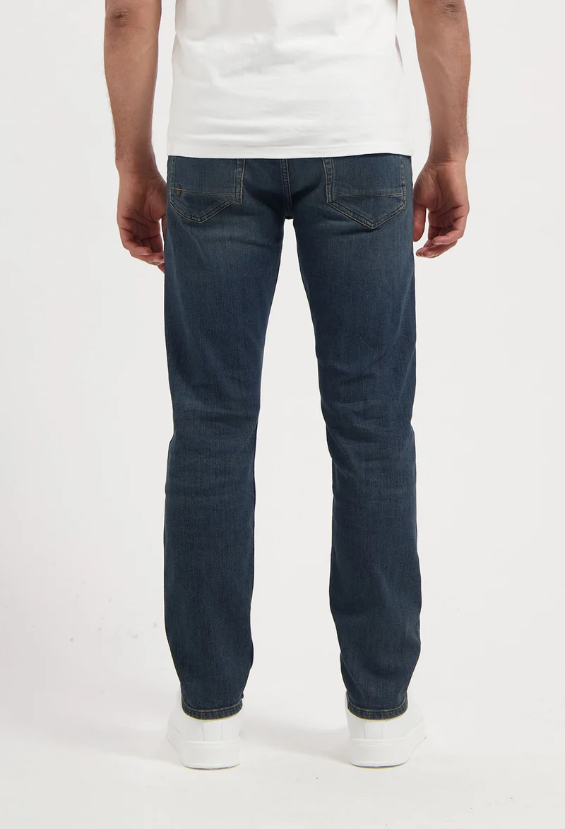 Hank Mid Tapered Selvedge - Earth Blue