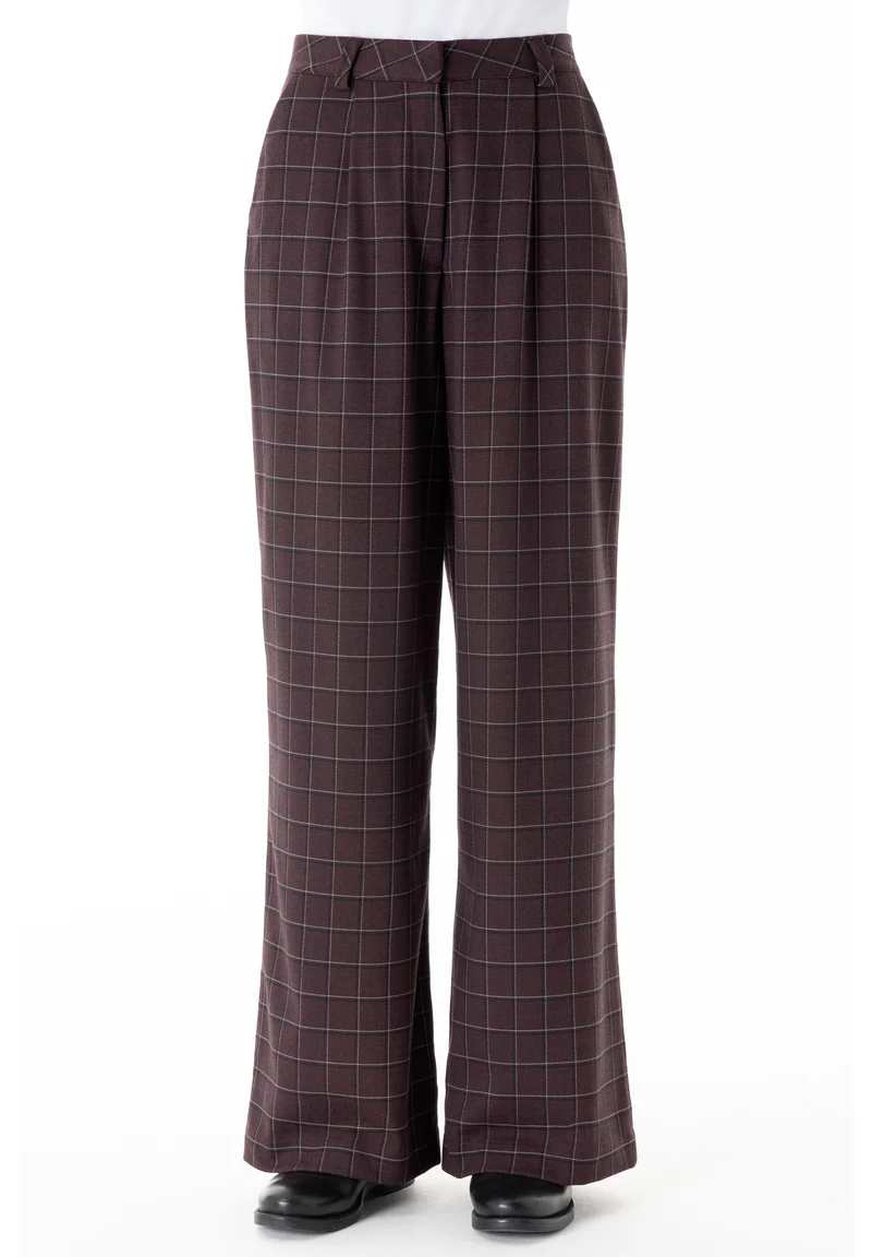 Wide-Leg-Hose aus recyceltem Polyester und ECOVERO™ Viskose