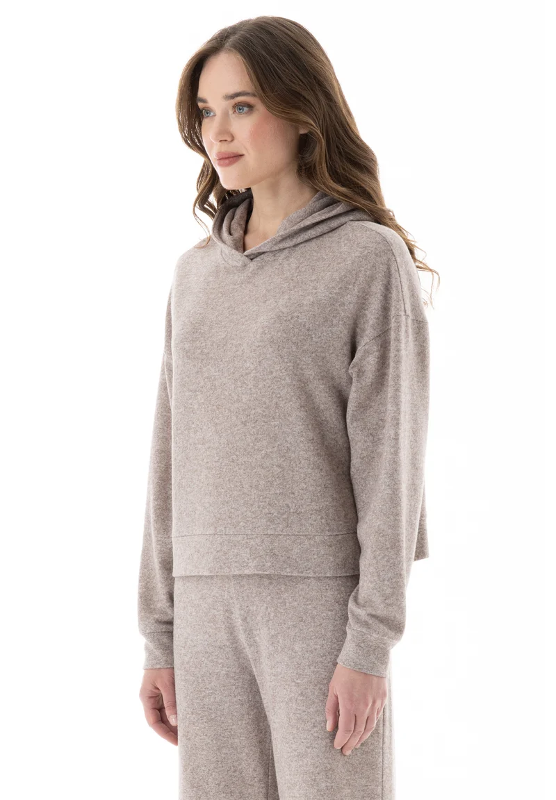 Hoodie aus Bio-Baumwolle und recyceltem Polyester
