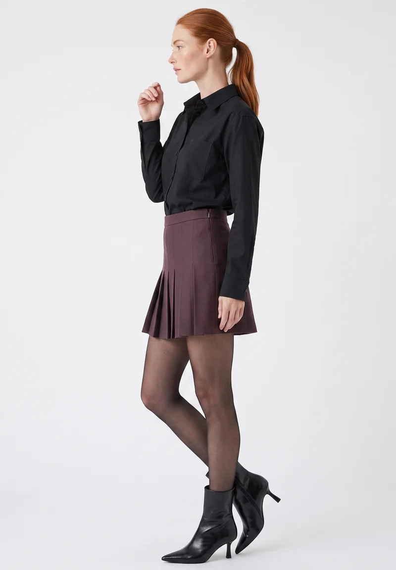 Skort aus recyceltem Polyester und ECOVERO™ Viskose