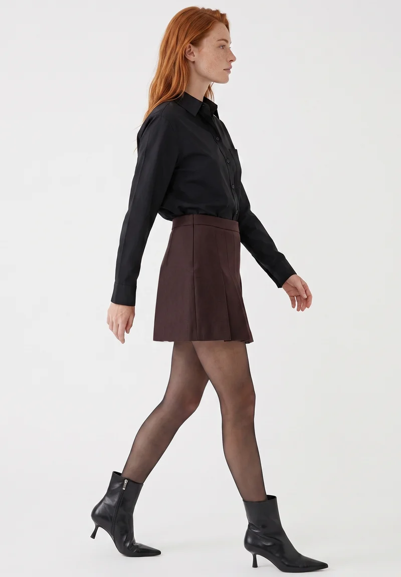 Skort aus recyceltem Polyester und ECOVERO™ Viskose