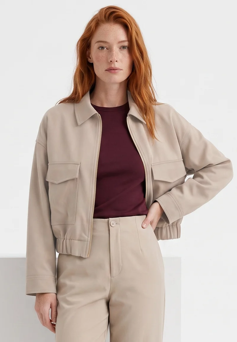 Jacke aus Bio-Baumwolle und ECOVERO™ Viskose
