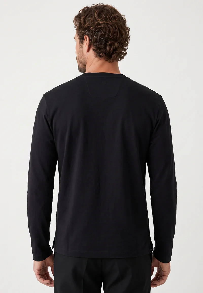 Longsleeve aus Bio-Baumwolle im Interlock-Strick