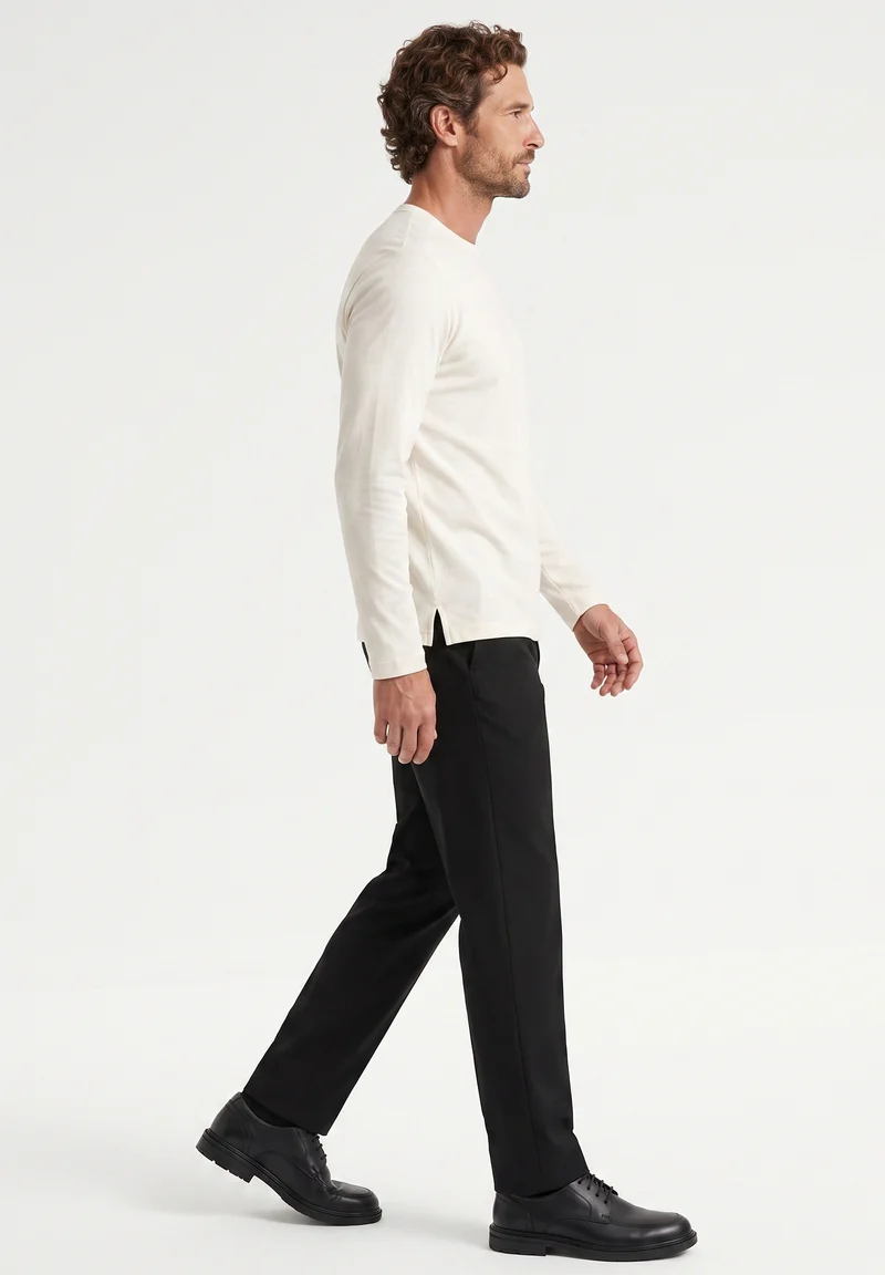 Longsleeve aus Bio-Baumwolle im Interlock-Strick