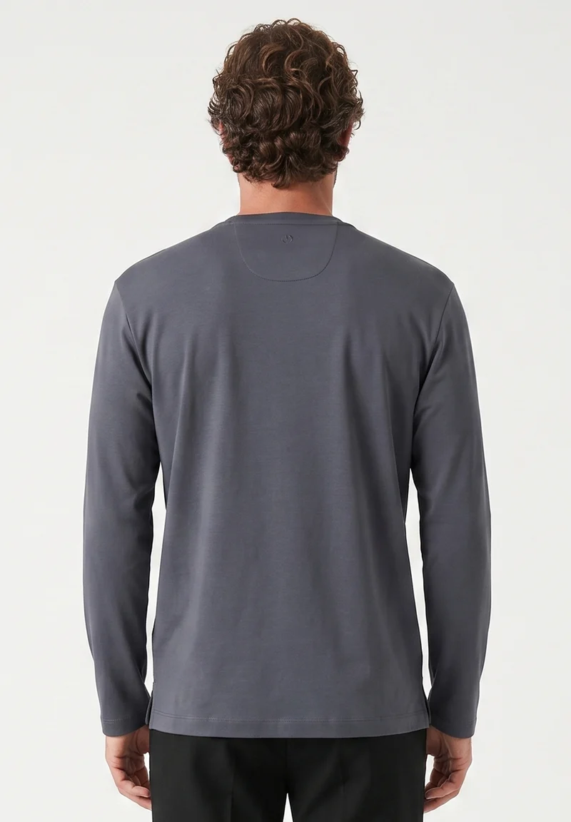 Longsleeve aus Bio-Baumwolle im Interlock-Strick