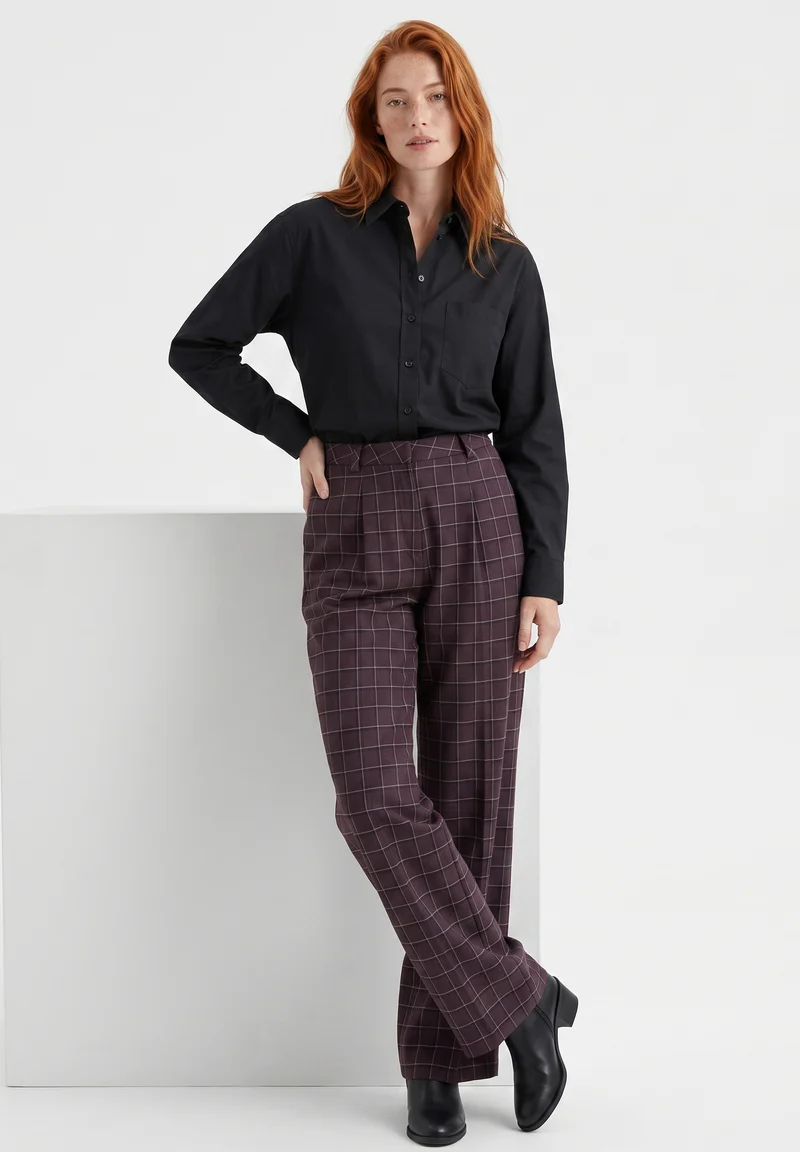 Hemdbluse aus Bio-Baumwolle im Popeline-Gewebe