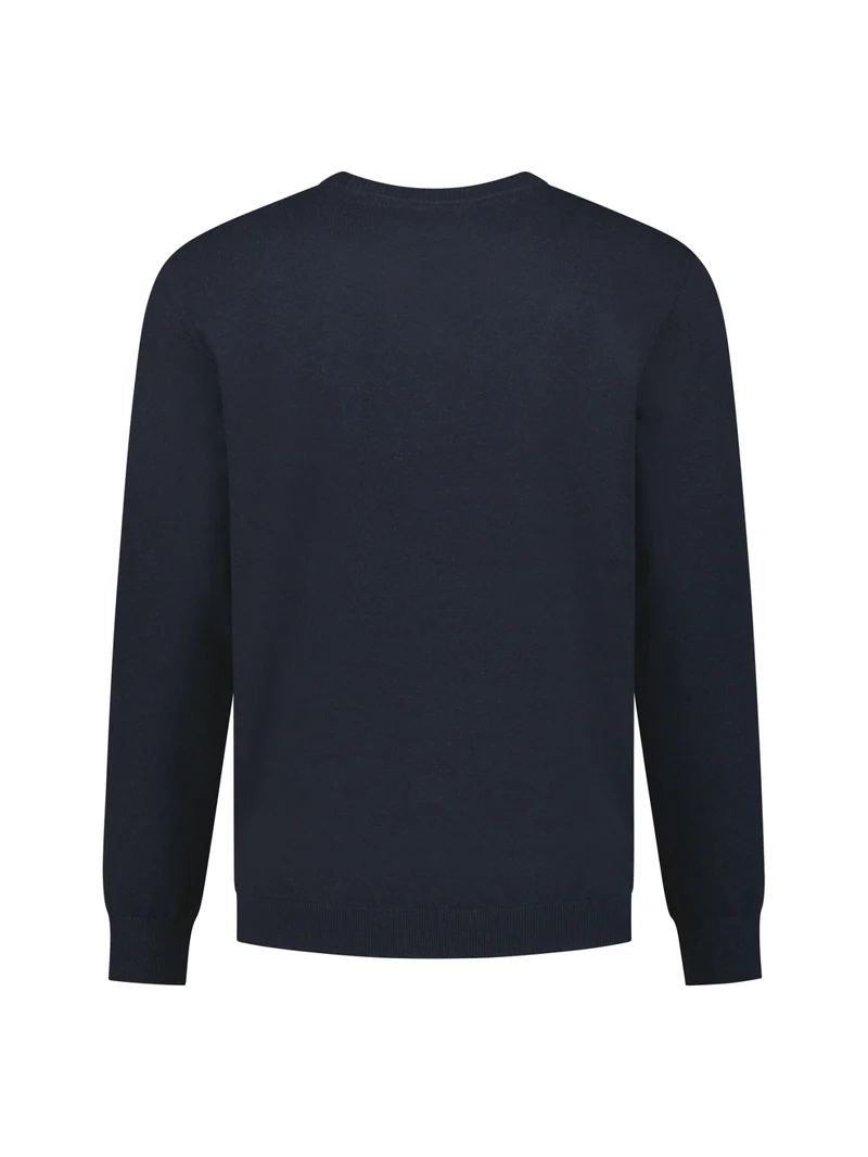 Pullover Crewneck Melange, Dark Night