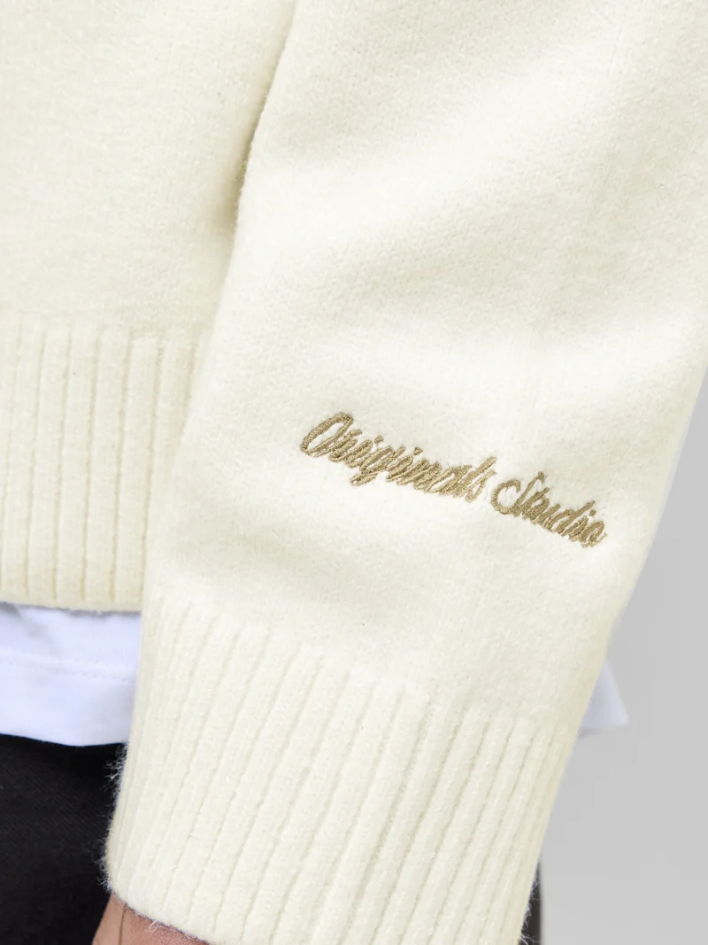 JORNORREBRO KNIT CREW NECK SN, Sea Salt