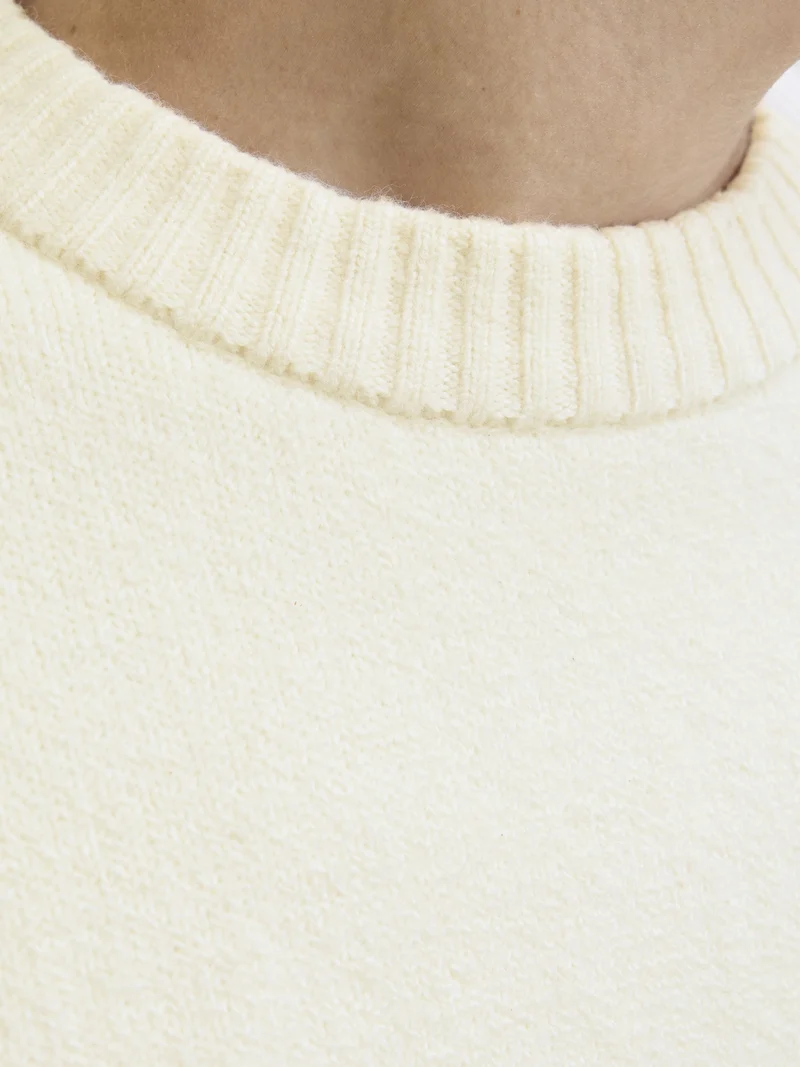 JORNORREBRO KNIT CREW NECK SN, Sea Salt