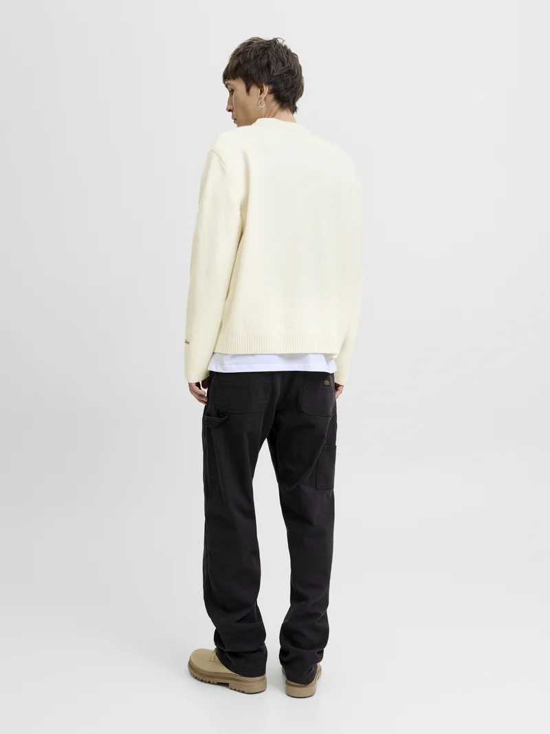 JORNORREBRO KNIT CREW NECK SN, Sea Salt