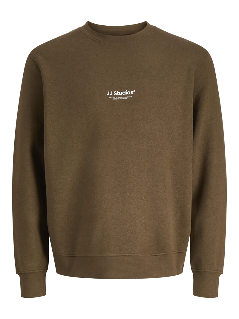 JJESOHO SWEAT CREW NECK NOOS, Cocoa