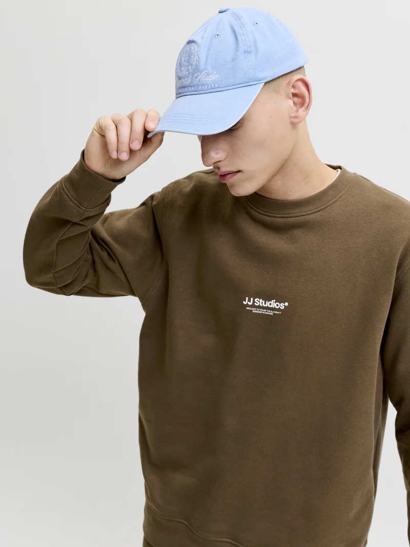 JJESOHO SWEAT CREW NECK NOOS, Cocoa