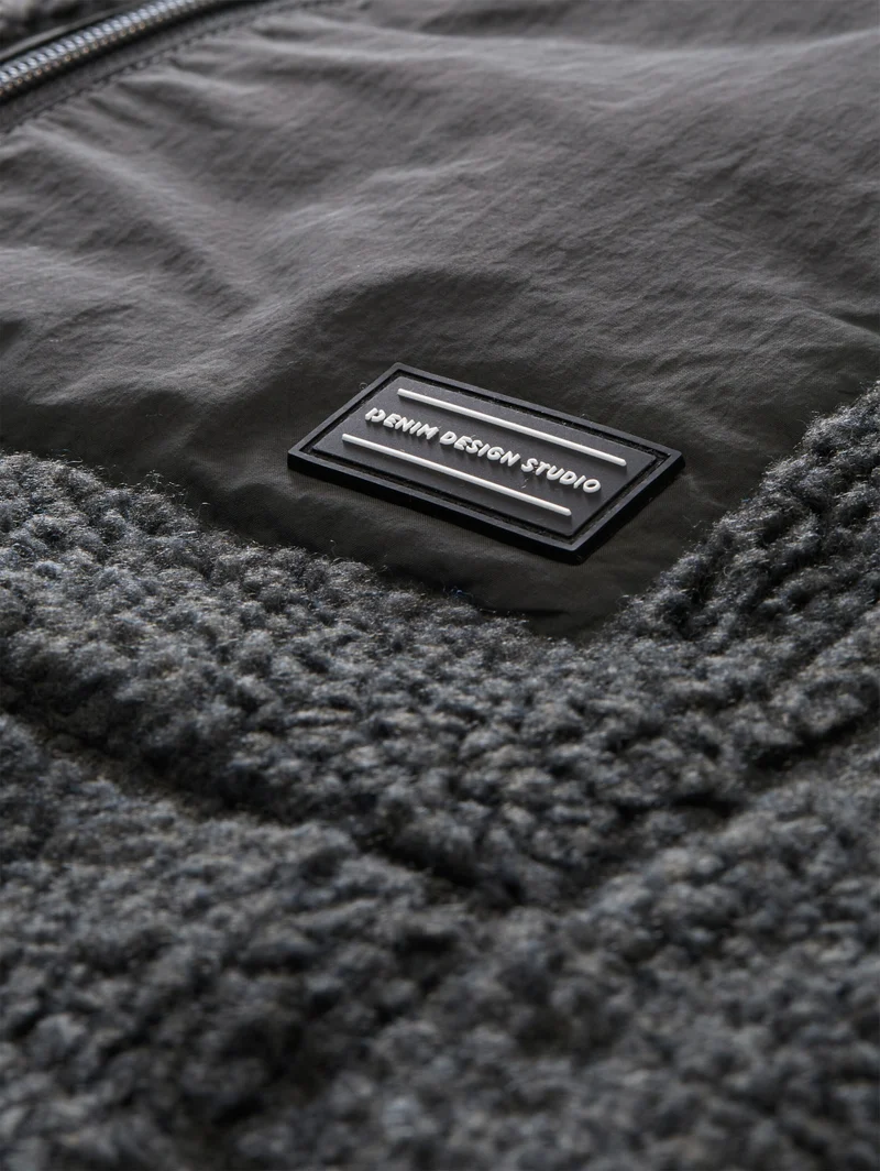 teddy jacket, Coal Mine Grey