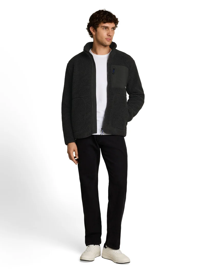 teddy jacket, Coal Mine Grey