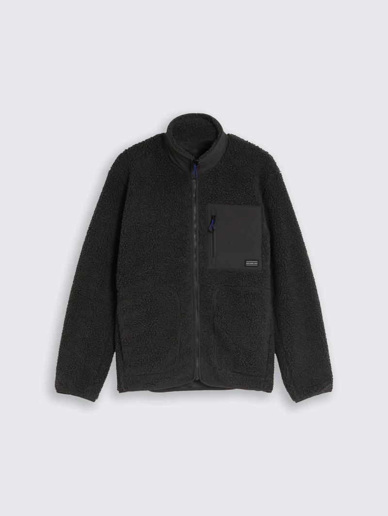 teddy jacket, Coal Mine Grey