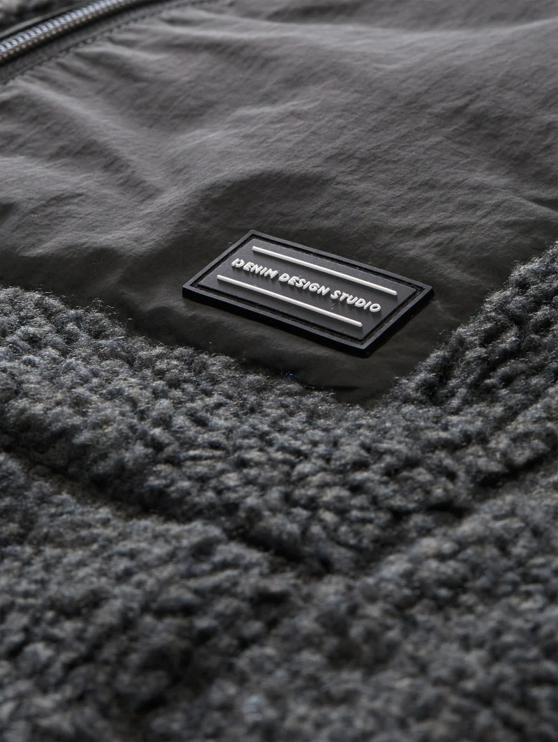 teddy jacket, Coal Mine Grey