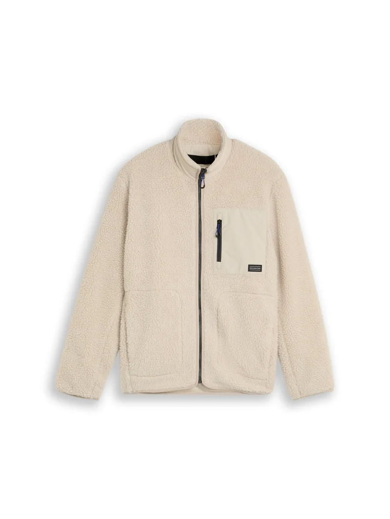 teddy jacket, Dusty Beige