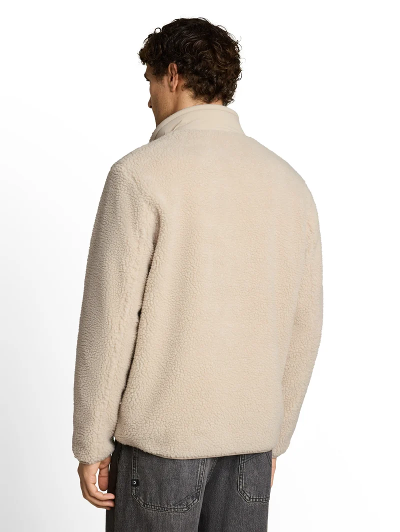 teddy jacket, Dusty Beige