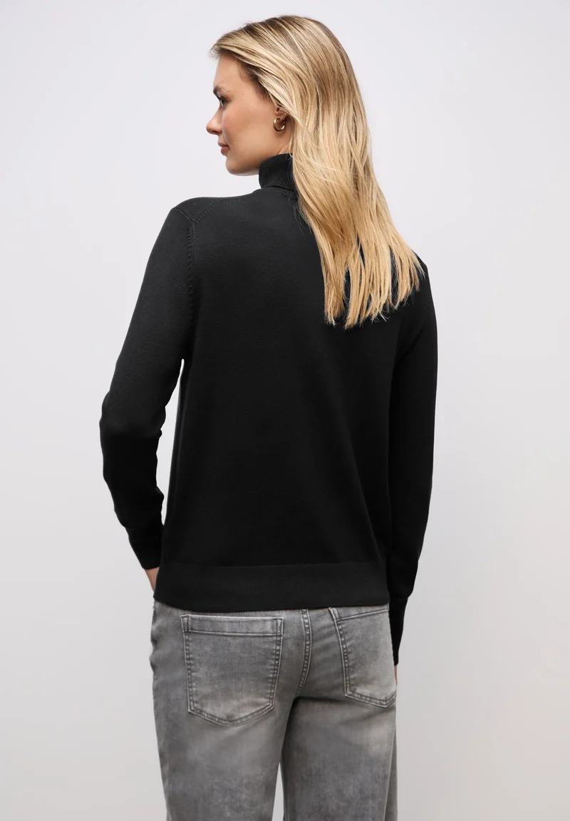 LTD QR_basic roll-neck, Black
