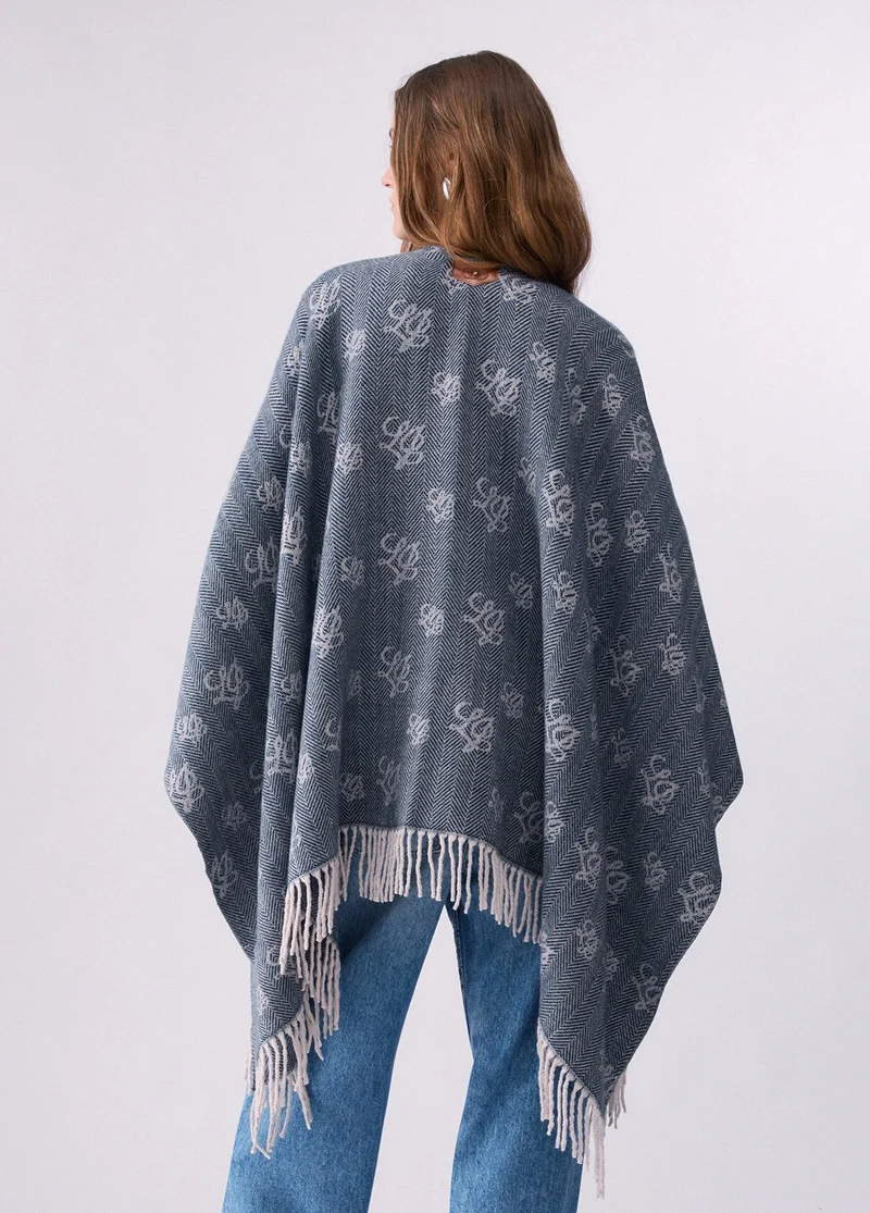 Jacquard Poncho