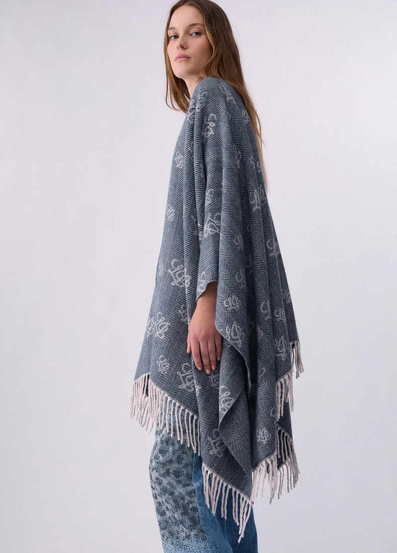 Jacquard Poncho