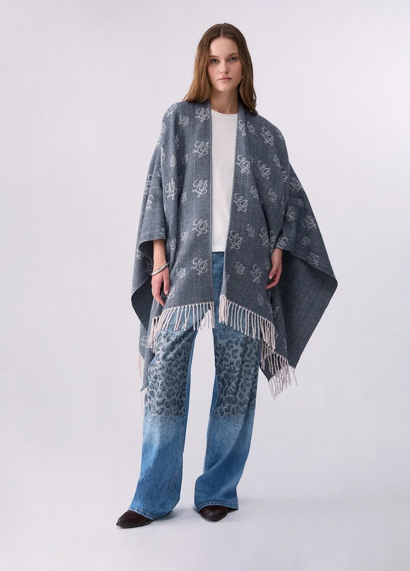 Jacquard Poncho