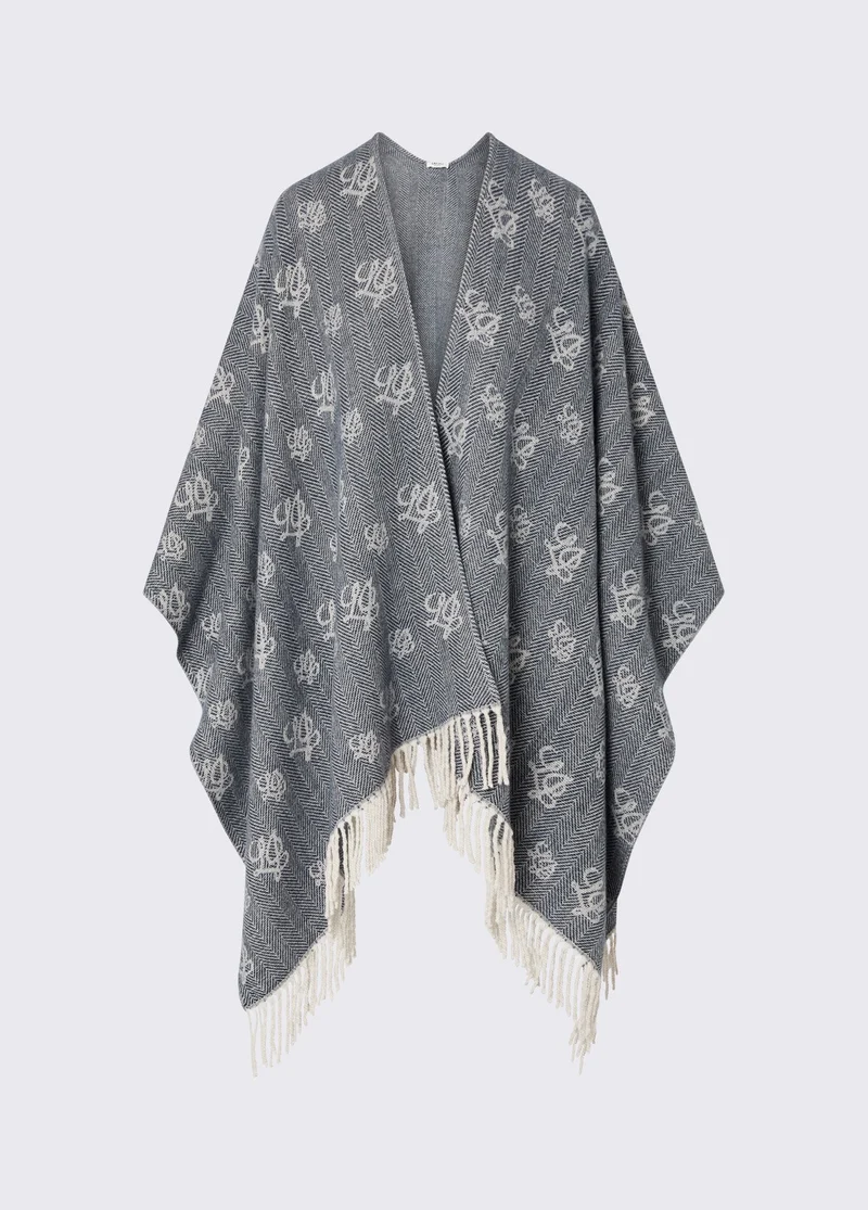 Jacquard Poncho