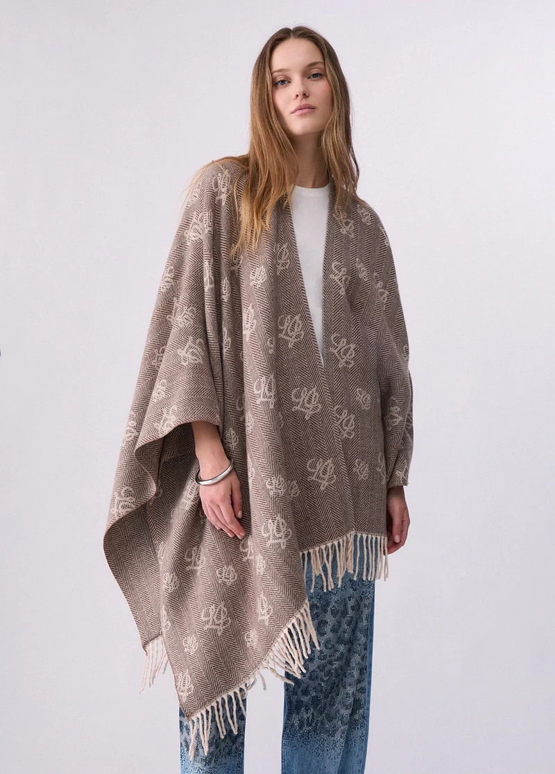 Jacquard Poncho