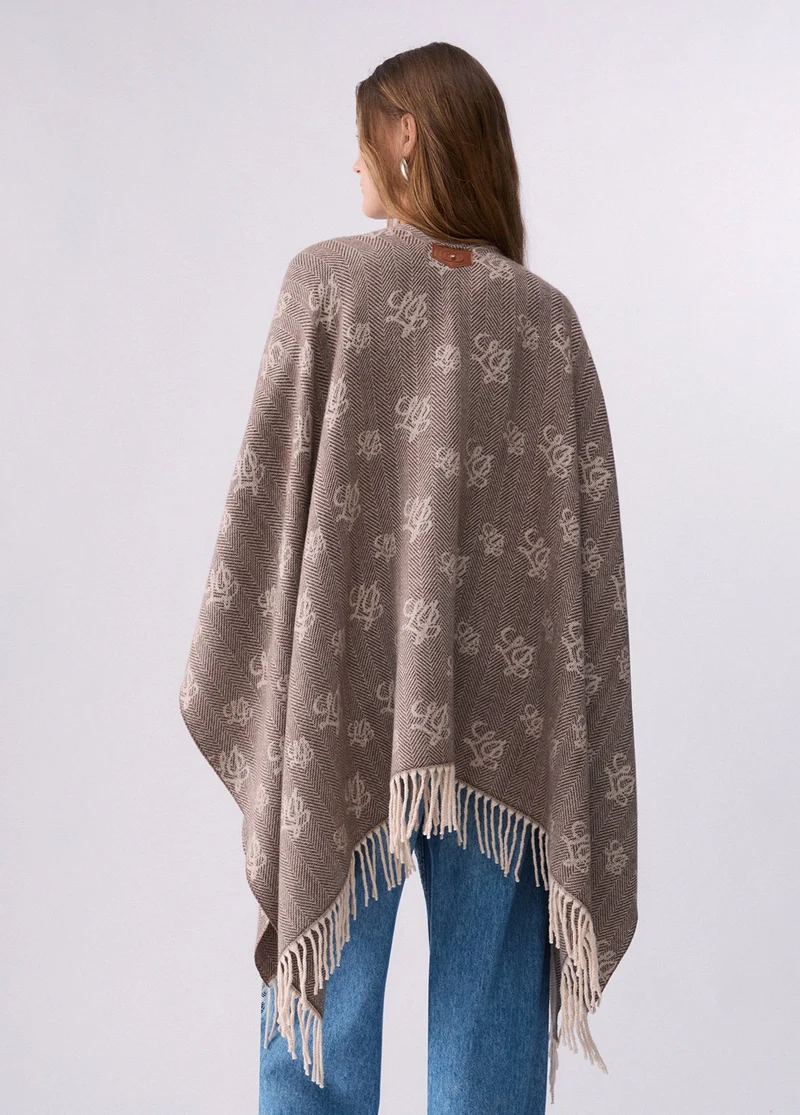 Jacquard Poncho