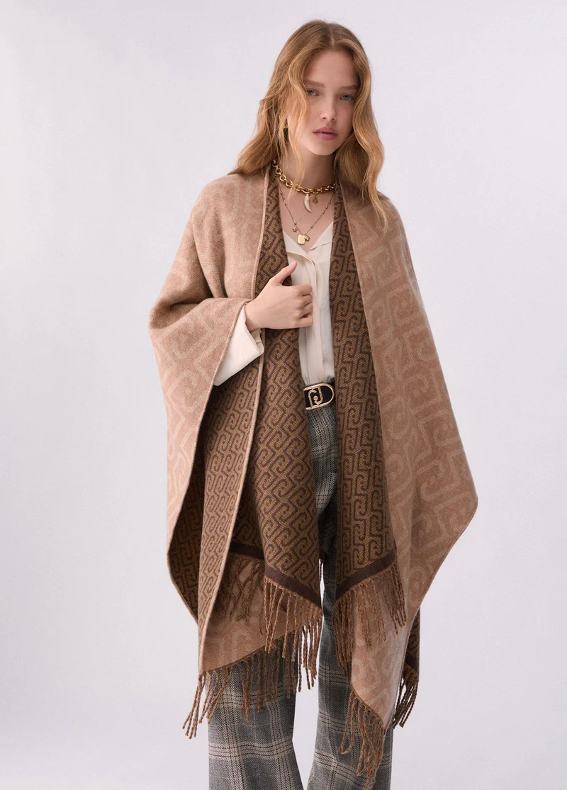 Monogram Jacquard Poncho