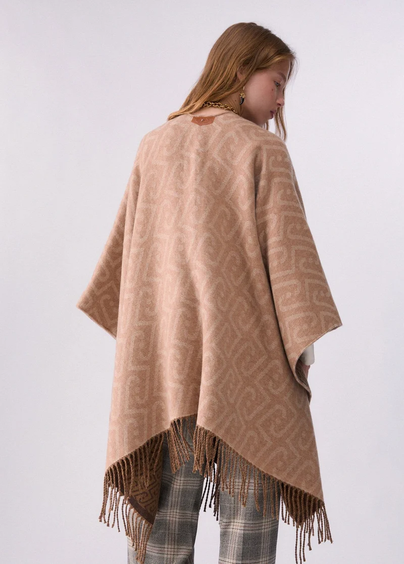 Monogram Jacquard Poncho
