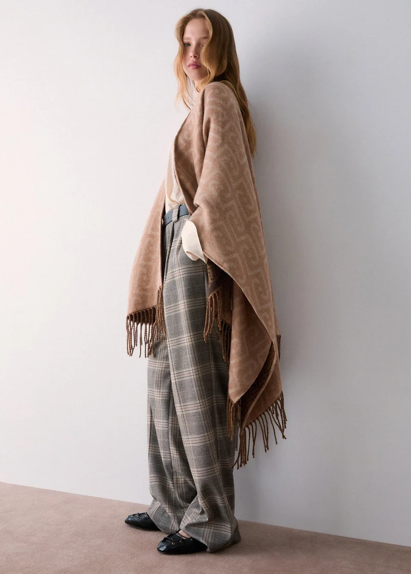 Monogram Jacquard Poncho