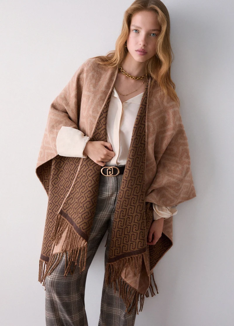 Monogram Jacquard Poncho