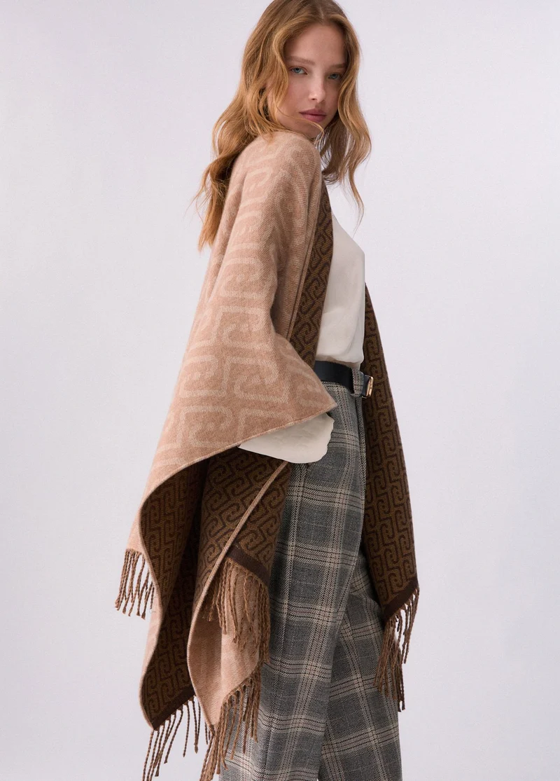 Monogram Jacquard Poncho