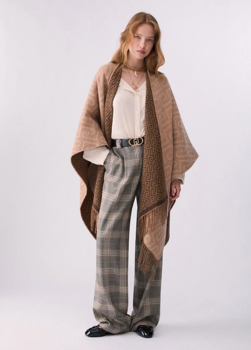 Monogram Jacquard Poncho