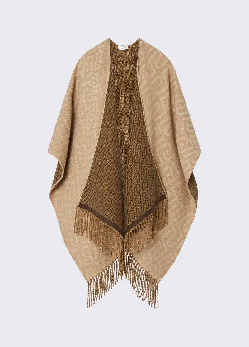Monogram Jacquard Poncho