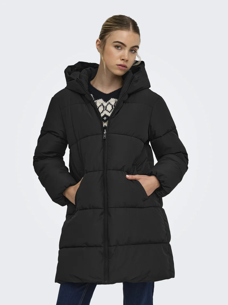 ONLJUTA PUFFER COAT OTW, Black