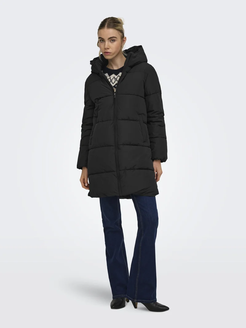 ONLJUTA PUFFER COAT OTW, Black