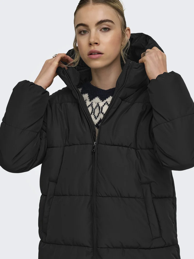 ONLJUTA PUFFER COAT OTW, Black