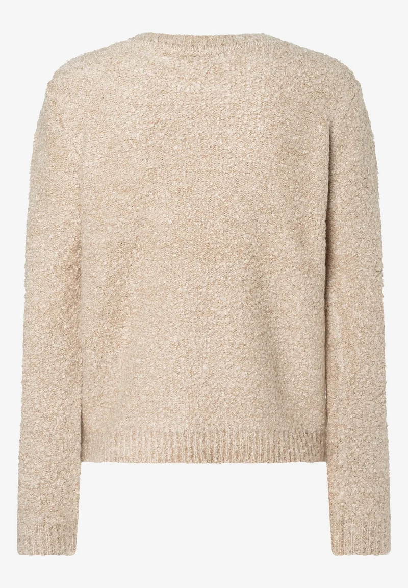 Bouclé Pullover, almond melange